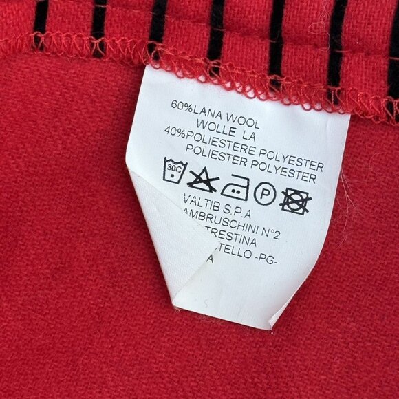 Gianni Ferre Women’s Red Striped Pants Size S Wool Blend - Picture 7 of 14